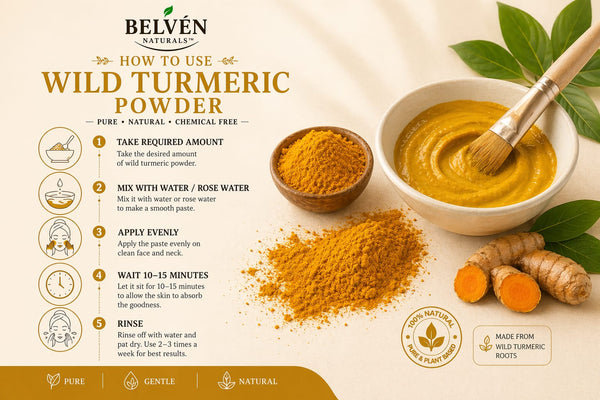 Wild turmeric powder