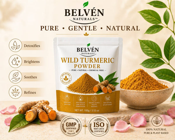 Wild turmeric powder