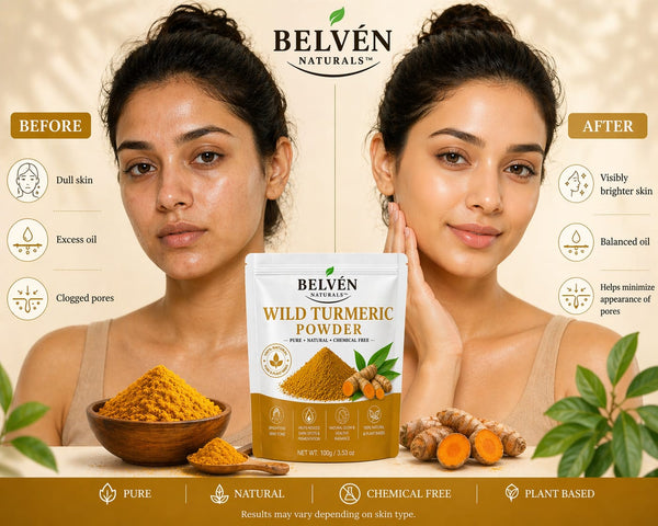 Wild turmeric powder