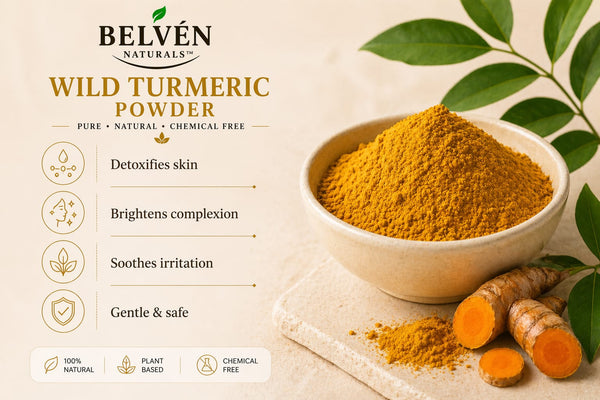 Wild turmeric powder