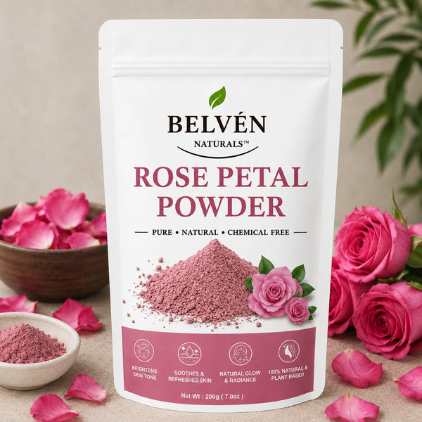 Rose petal powder
